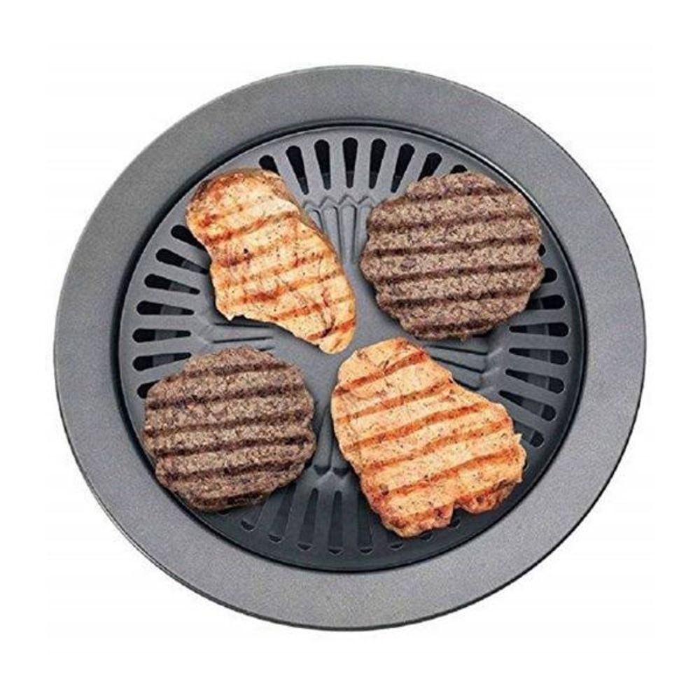 Churrasqueira de Fogão TopGrill 32 cm Preta Sem Fumaça Grill Portátil Fácil Limpeza - Imagem 24