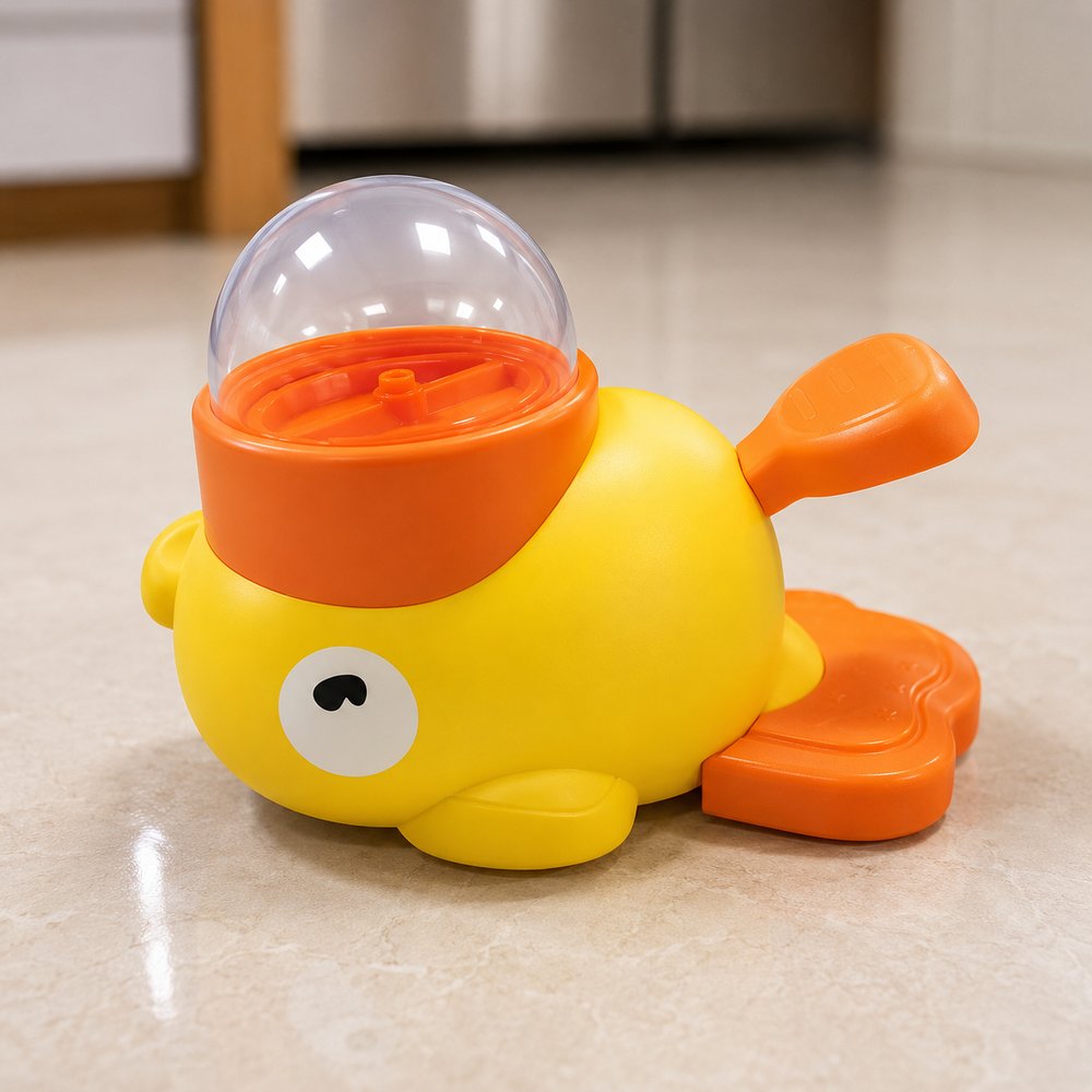 895356_prep_1779754071619_5-1.jpg Petisqueira Alimentador de Pets Interativa Pato - Amarela - Imagem 1