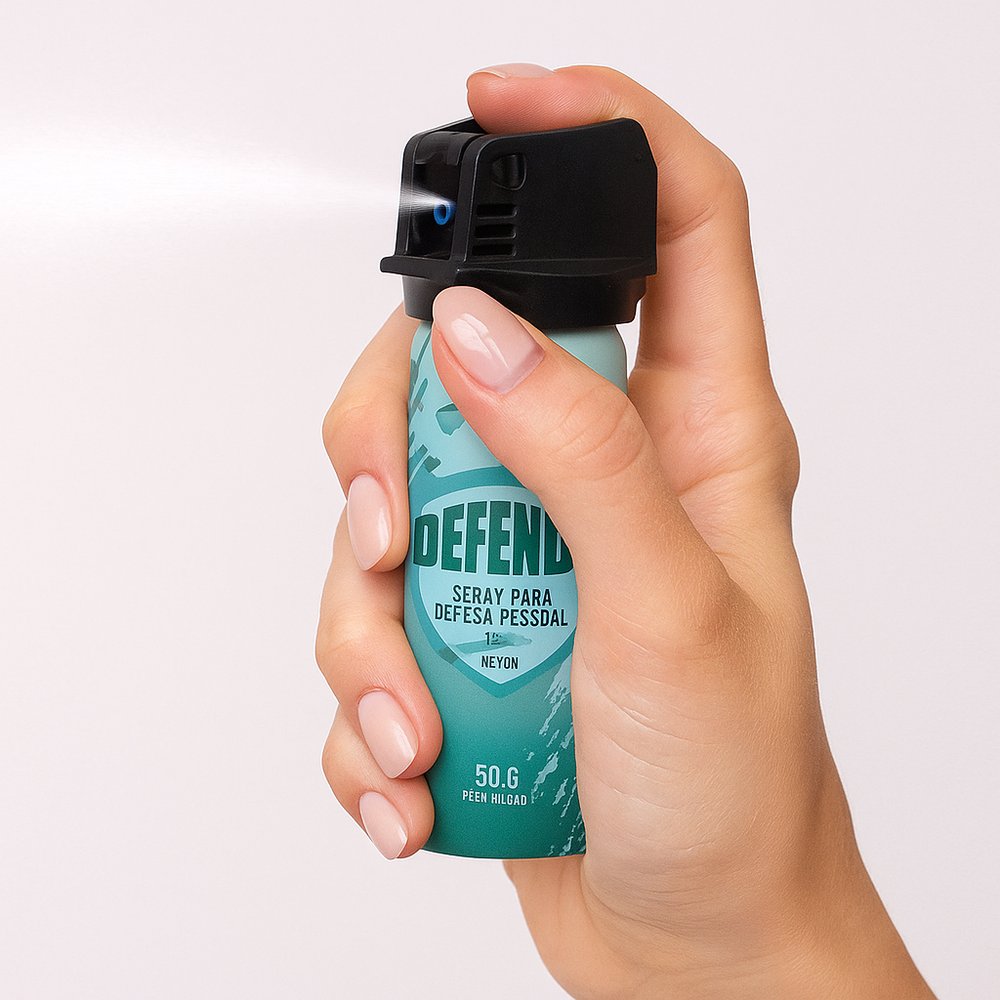 940020-UN_prep_1779732468181_4-1.jpg Spray Defesa Pessoal Modelo Névoa 50g Incolor Compacto Segurança Auto proteção - Imagem 1