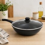 Frigideira com Tampa Revestida Nanocerâmico 28cm- Preta