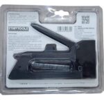 Grampeador Para Tapeceiro Profissional com 100 Grampos 8mm Preto Resistente
