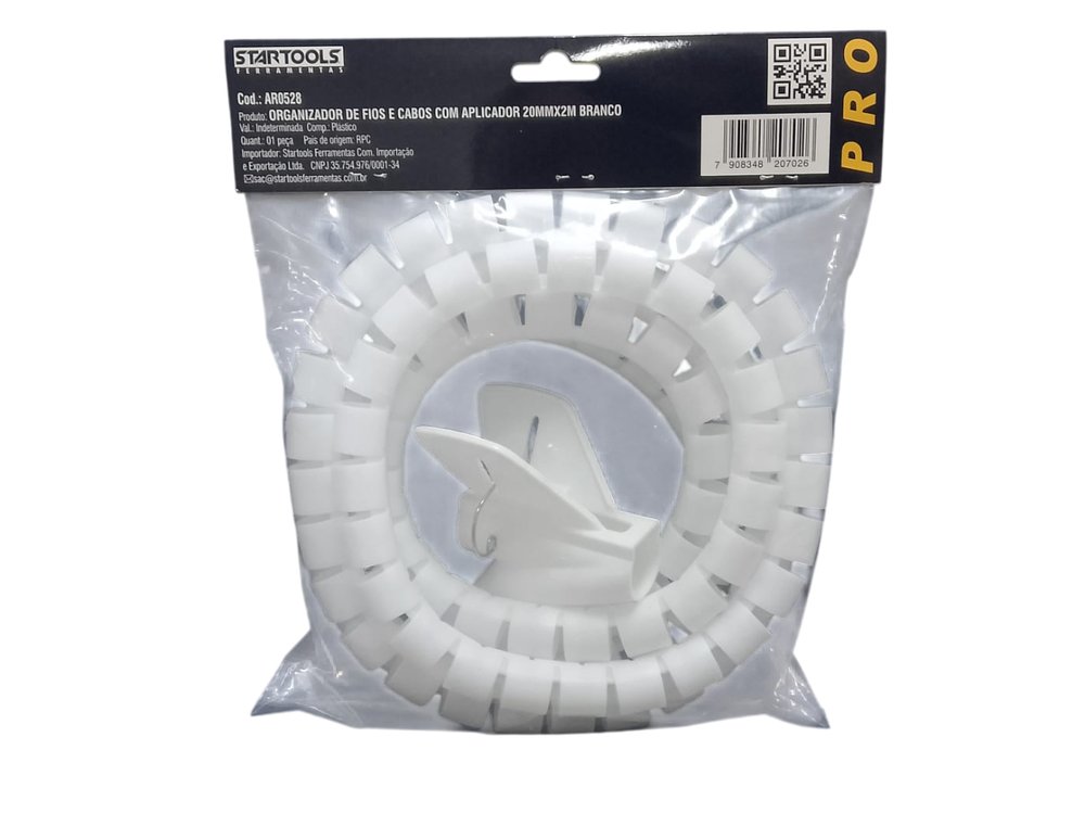 AR0528_prep_1779980865318_2-1.jpg Organizador de Fios e Cabos Aplicador 20mmx2m Branco Fita Adesiva para Organização Elétrica e Eletrônica - Imagem 1