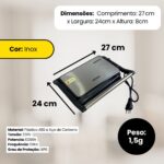 Sanduicheira Elétrica Grill 1000W Inox 220V Antiaderente Compacta para Lanches Rápidos