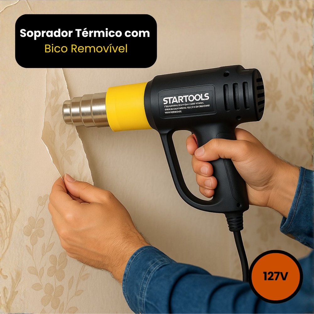 AR0862_prep_1779980865319_5-1.jpg Soprador Térmico 2000W 127V com Bico Removível Profissional para Solda e Pintura - Imagem 1