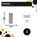 Kit 2 Refil Mop Flat Microfibra para Limpeza Piso Detalhada Alta Absorção