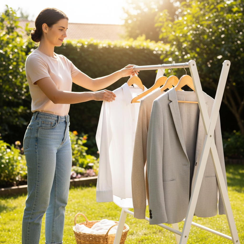 Kit 3 Cabides de Madeira com Verniz Antideslizante Para Roupas Tamanho P e M Duráveis - Imagem 3