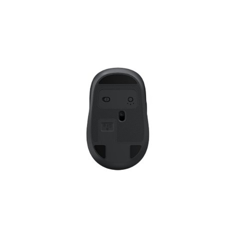Mouse Óptico Sem Fio 1600DPI Cinza Preto USB Receptor Wireless Ergonomico - Imagem 2