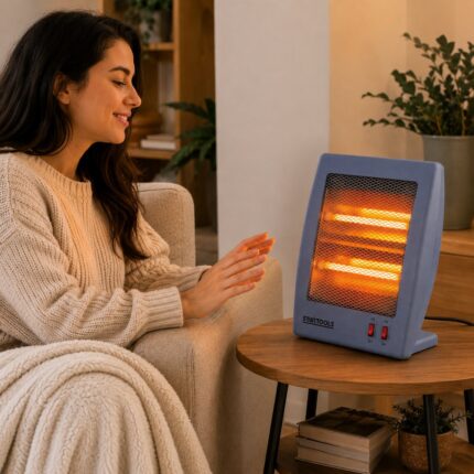 Aquecedor de Ar de Ambiente Quartzo 36cm 220V - Cinza