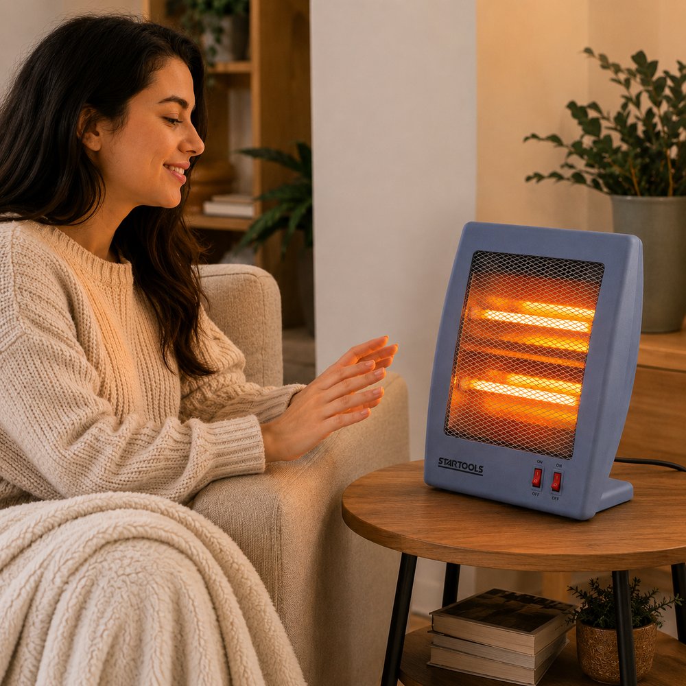 Aquecedor de Ar de Ambiente Quartzo 36cm 220V - Cinza