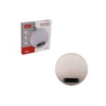 Balança de Cozinha Digital Redonda Inox 10kg Precisão Alta Capacidade Compacta Moderna