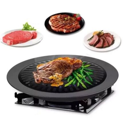 Churrasqueira de Fogão TopGrill 32 cm Preta Sem Fumaça Grill Portátil Fácil Limpeza