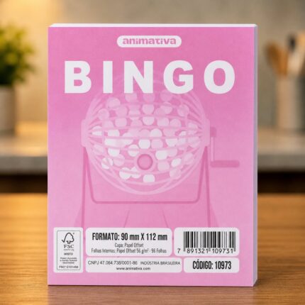 Cartela de Bingo 96 Folhas