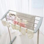 Varal de Chão Dobrável em Aço Inoxidável - Branca - Imagem 6