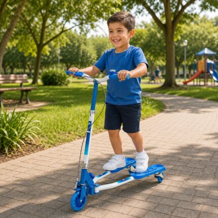 Patinete Infantil Dobrável - Azul