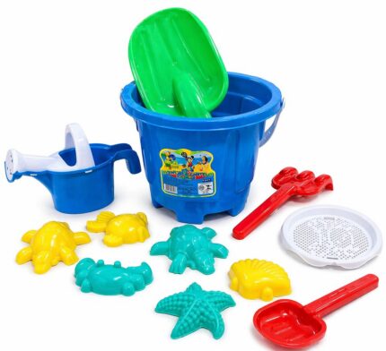 Kit Aventuras No Castelo Balde Praia Infantil com acessórios