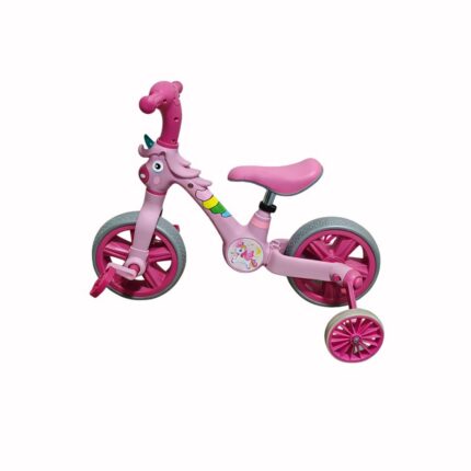 Bicicleta infatil com rodinha unicórnio - Rosa