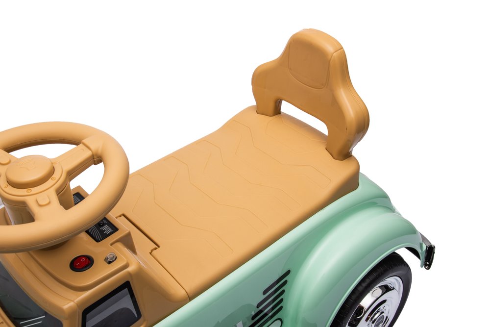 Carrinho Elétrico Infantil Retrô Verde UNITOYS com Pedal e Volante - Imagem 2