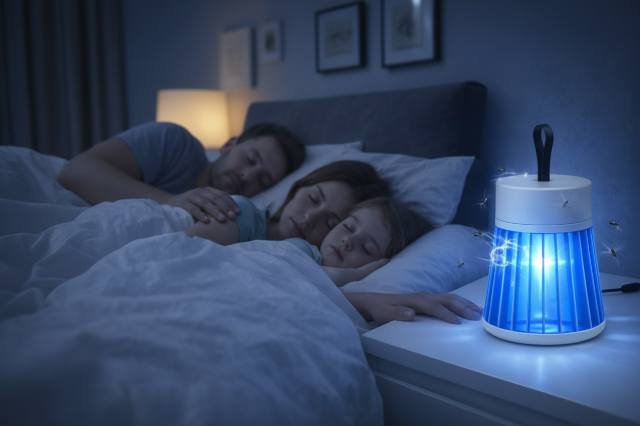 Luminária Mata Mosquito Repelente USB Portátil Elétrica Anti Insetos Black Bull - Imagem 3