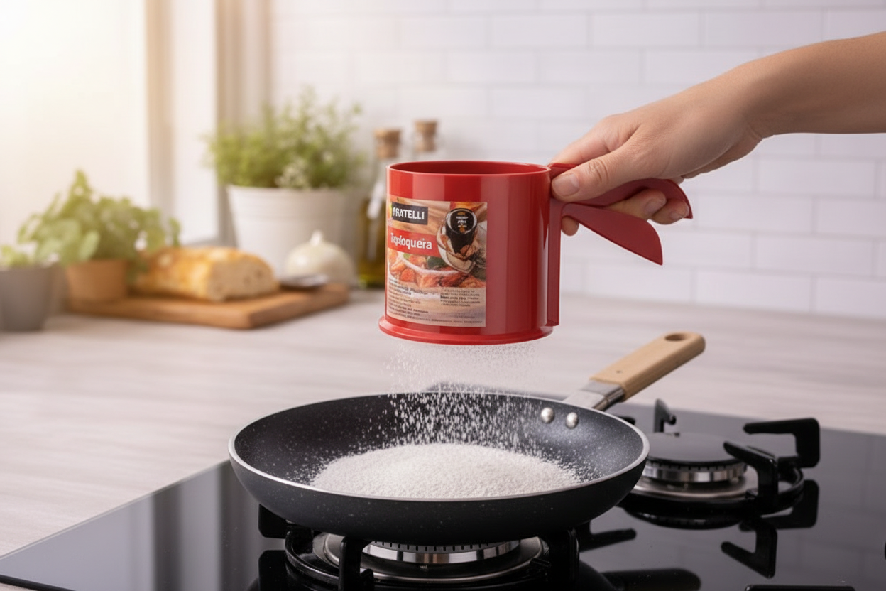 Tapioqueira Manual com Alça Sortida FRATELLI para Modelar Tapioca - Imagem 2
