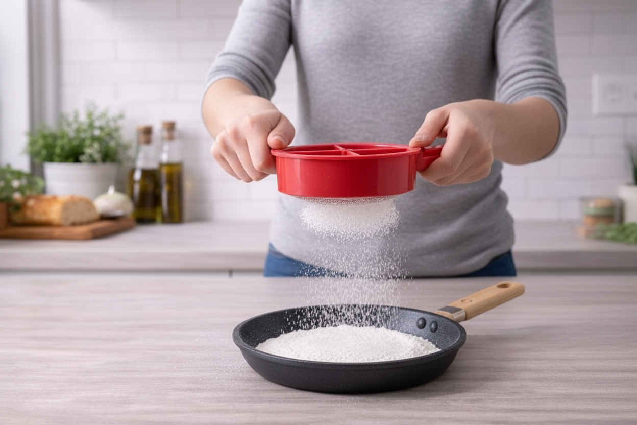 Tapioqueira Manual com Alça Sortida FRATELLI para Modelar Tapioca - Imagem 5