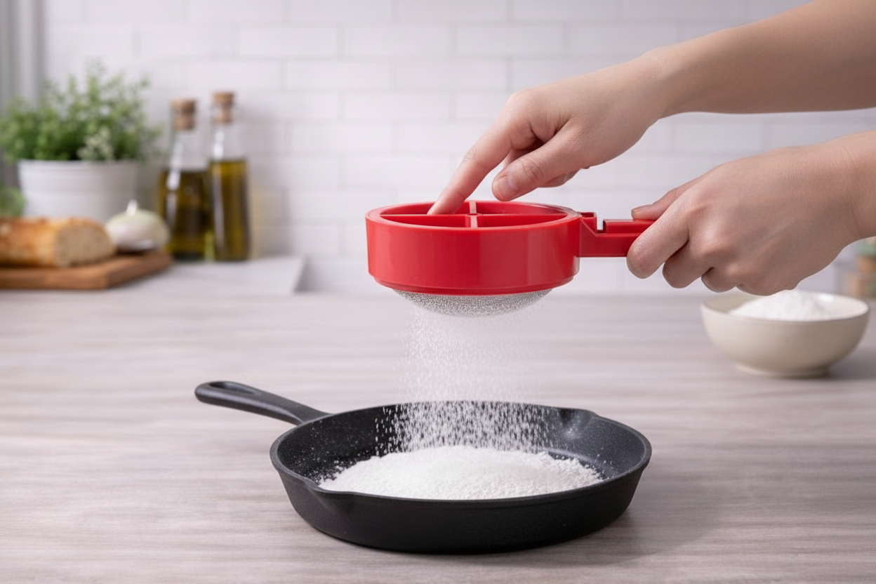 Tapioqueira Manual com Alça Sortida FRATELLI para Modelar Tapioca - Imagem 6