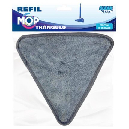 Refil para Mop Triângulo Microfibra Alta Absorção Lavável Durável para Limpeza de Pisos