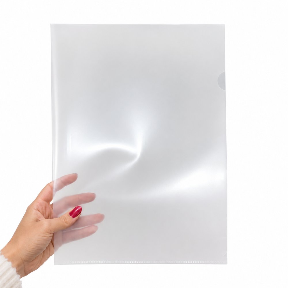 Kit 10 Pastas L Transparente para Arquivos em Polipropileno DELLO