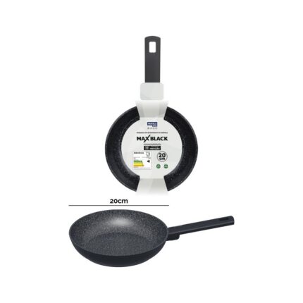 Frigideira Cerâmica FRATELLI 20cm com Fundo de Indução Preta