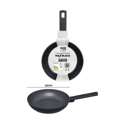 Frigideira Cerâmica FRATELLI 22cm com Fundo de Indução - Preta