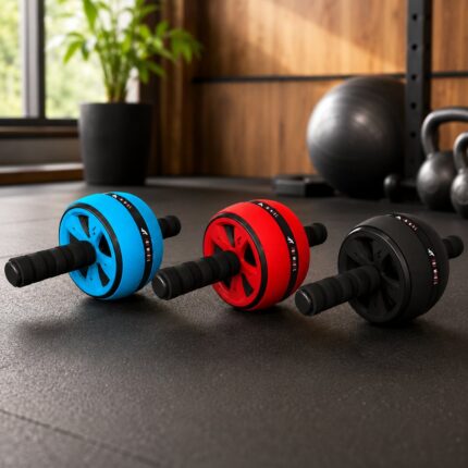 Roda Abdominal com Pegadores Ergonômicos Sortida IDEAL para Fortalecimento e Condicionamento