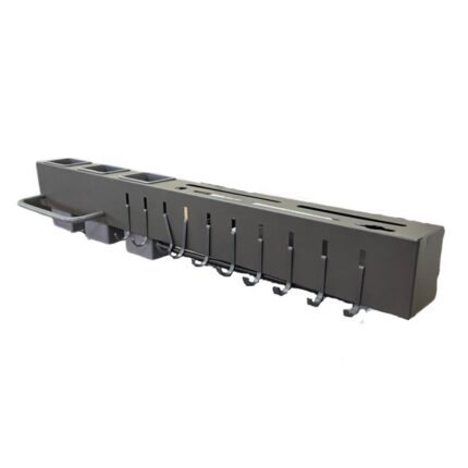 Suporte Organizador para Utensílios de Cozinha 10 Ganchos Metal Cinza Resistência Alta