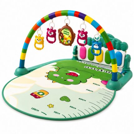 Tapete Musical Infantil Interativo com Arco e Piano Verde - Importudo